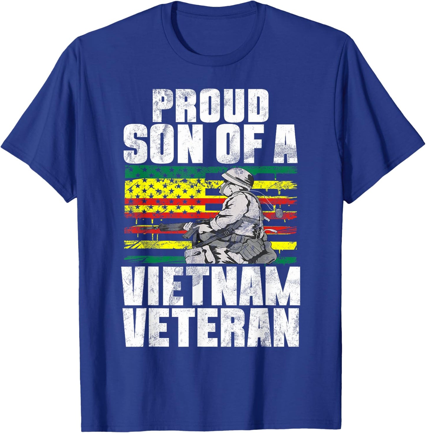 Proud Son Of A Vietnam Veteran Independence Army Grandson T-Shirt - T-Shirt | Royal
