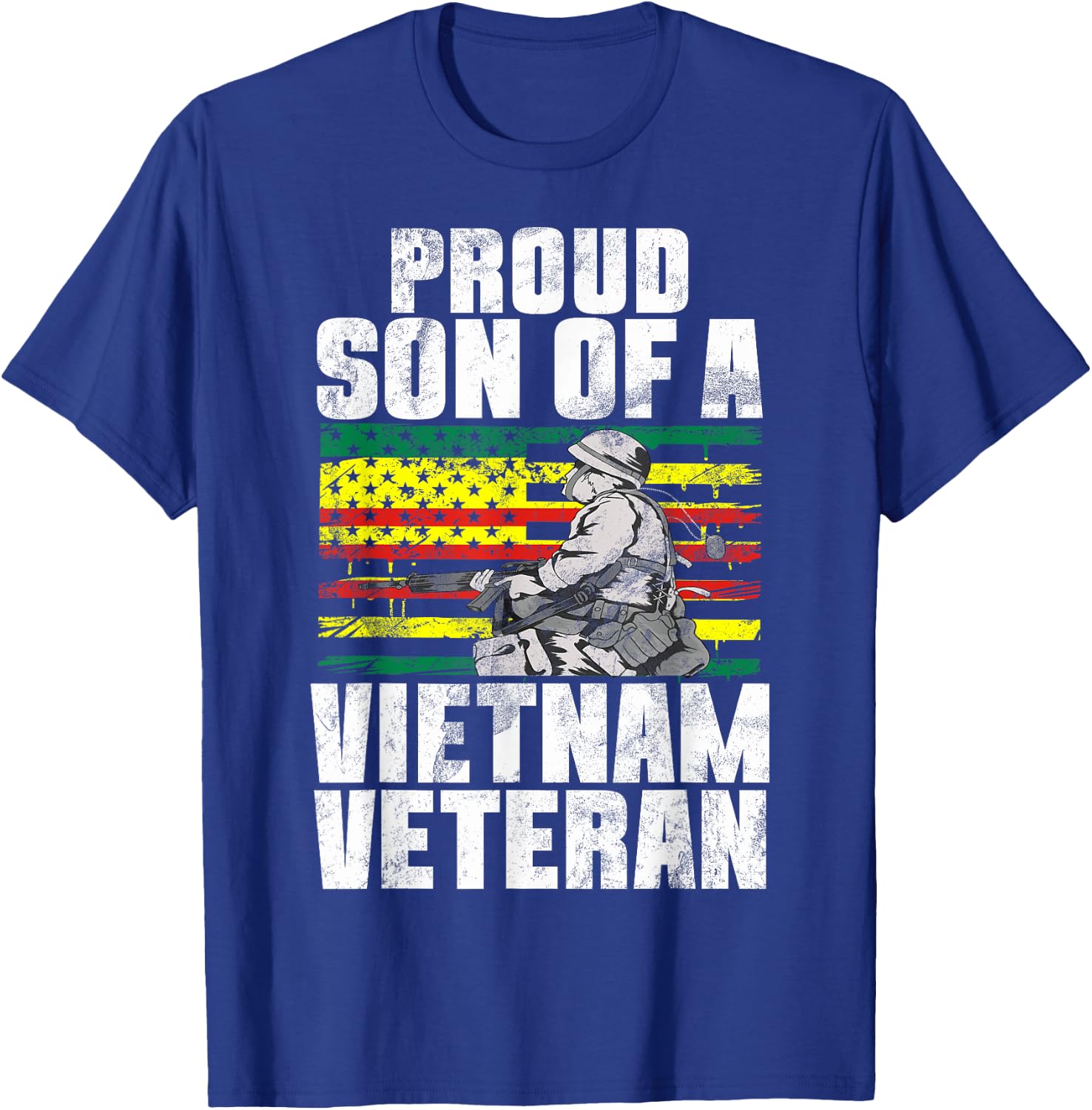 Proud Son Of A Vietnam Veteran Independence Army Grandson T-Shirt - T-Shirt | Royal