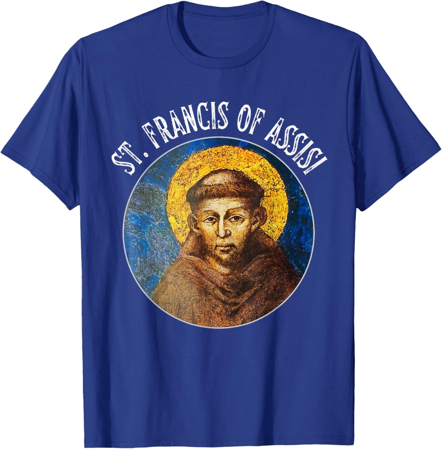 St Francis Catholic Saint / St. Francis of Assisi T-Shirt - T-Shirt | Royal