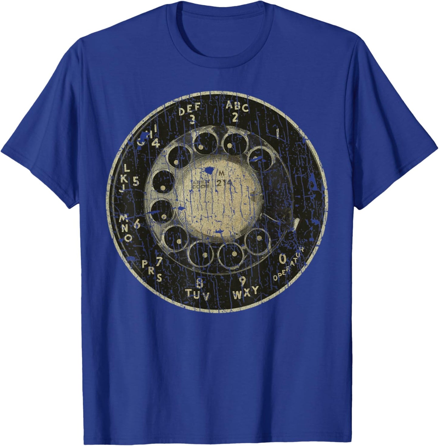 Retro Style Retro Vintage Rotary Dial Phone 60s Telephone T-Shirt - T-Shirt | Royal