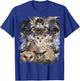 Trippy Owl Psychedelic Chakra Owls Life Flower Mandala Rave T-Shirt - T-Shirt | Royal