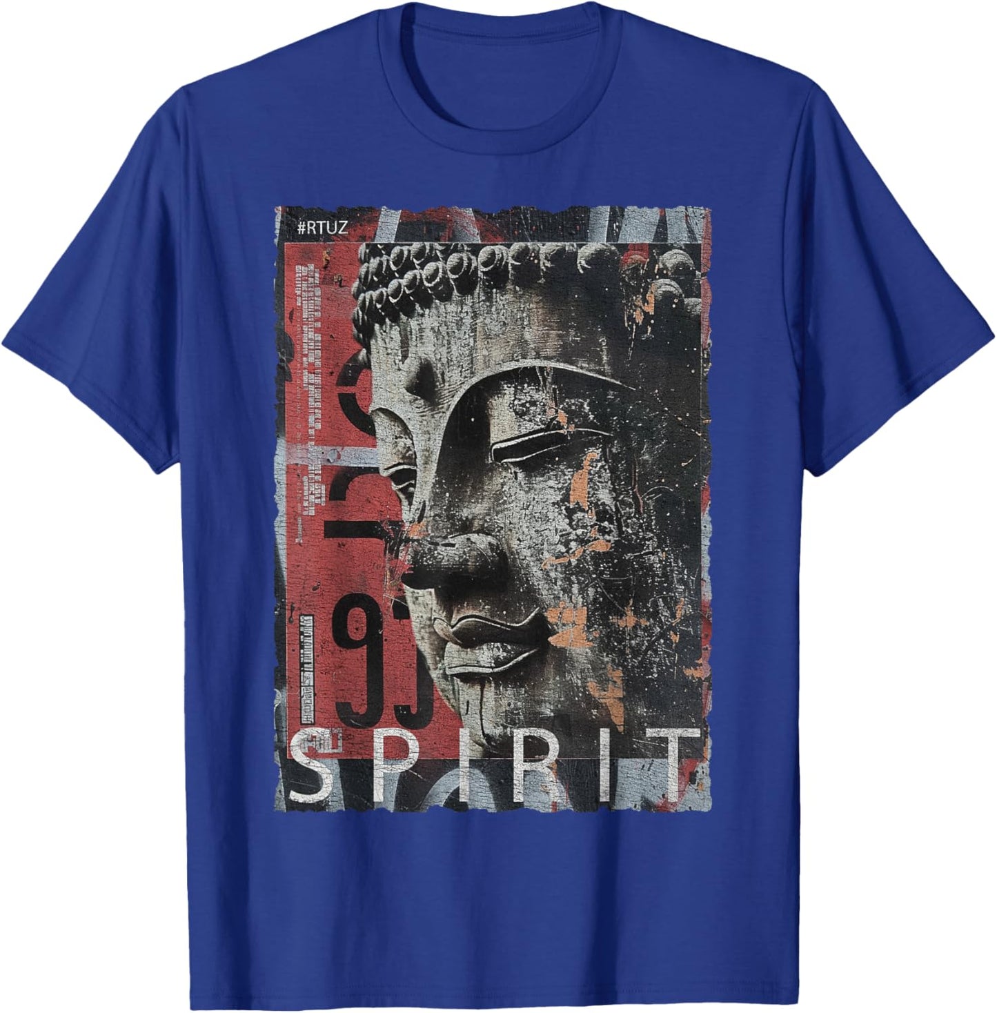 Hip Hop Y2K Vintage Hipster Retro Edgy Streetwear Buddha T-Shirt - T-Shirt | Royal