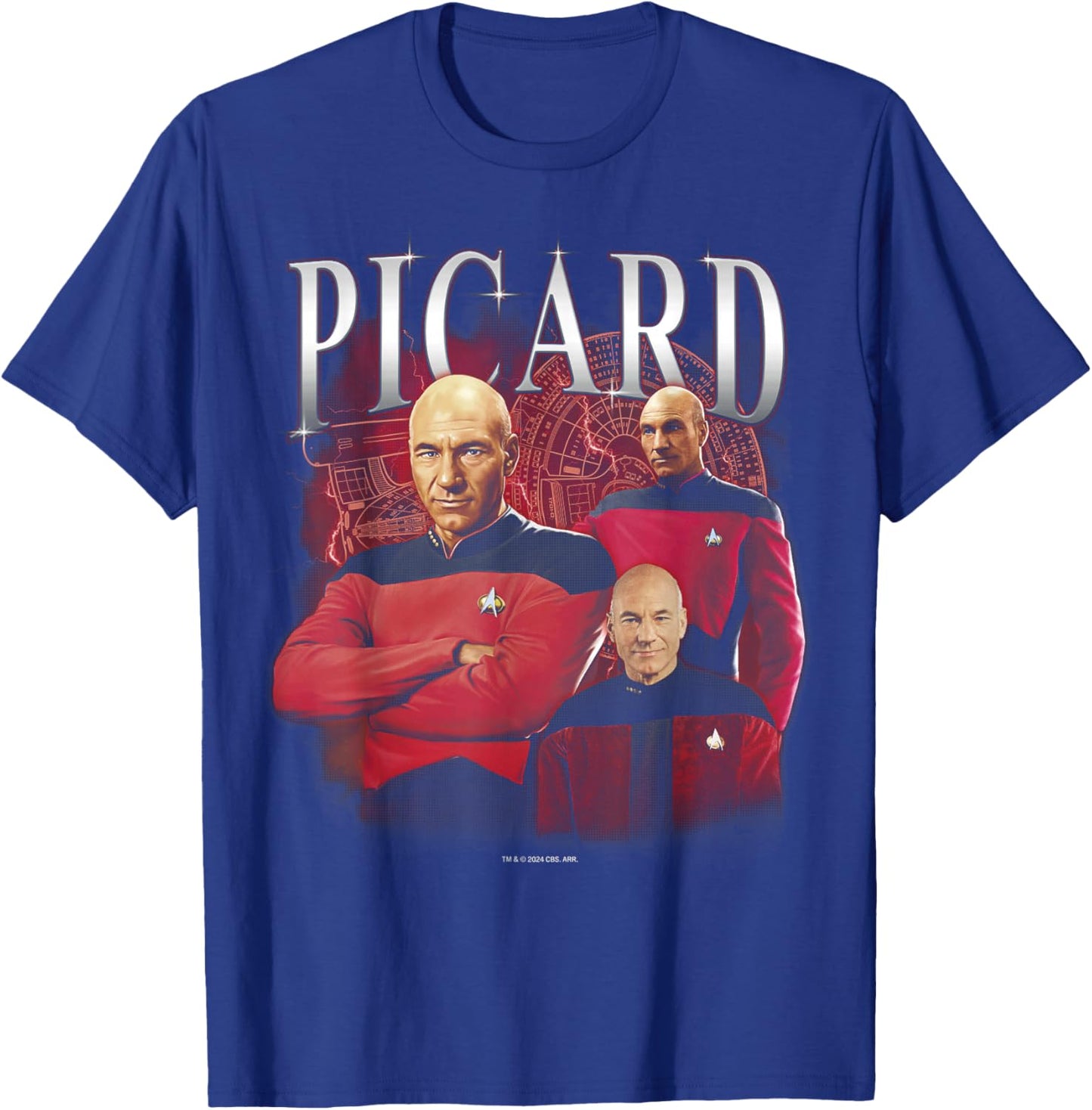 Star Trek: The Next Generation Captain Picard T-Shirt - T-Shirt | Royal