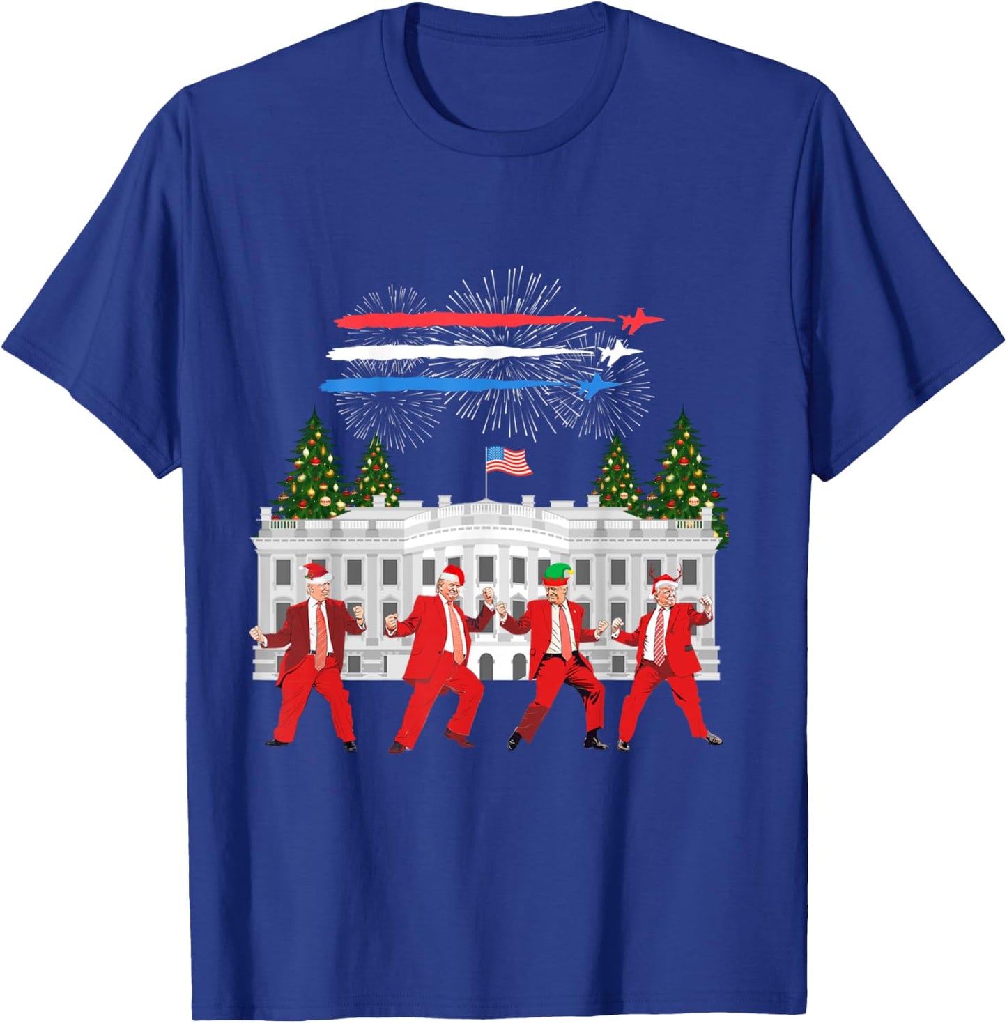 Trump Daddys Home White House Dance Make Xmas Great Again T-Shirt - T-Shirt | Royal