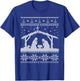 Nativity Scene Ugly Christmas Sweater Design T-Shirt - T-Shirt | Royal
