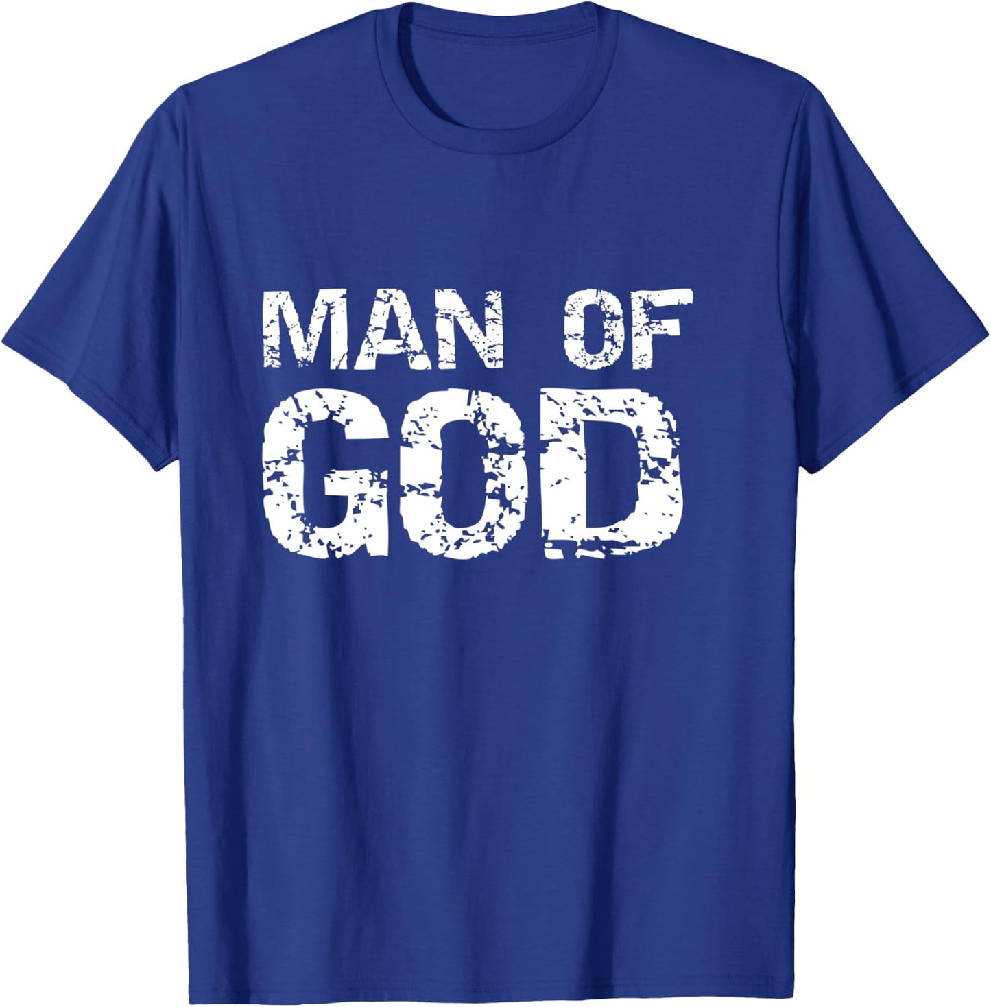 Bold Christian Quote Faith Saying Gift Man of God T-Shirt - T-Shirt | Royal