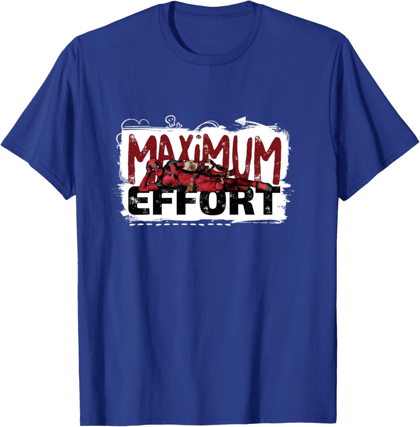 Marvel Studios Deadpool & Wolverine Dogpool Maximum Effort T-Shirt - T-Shirt | Royal