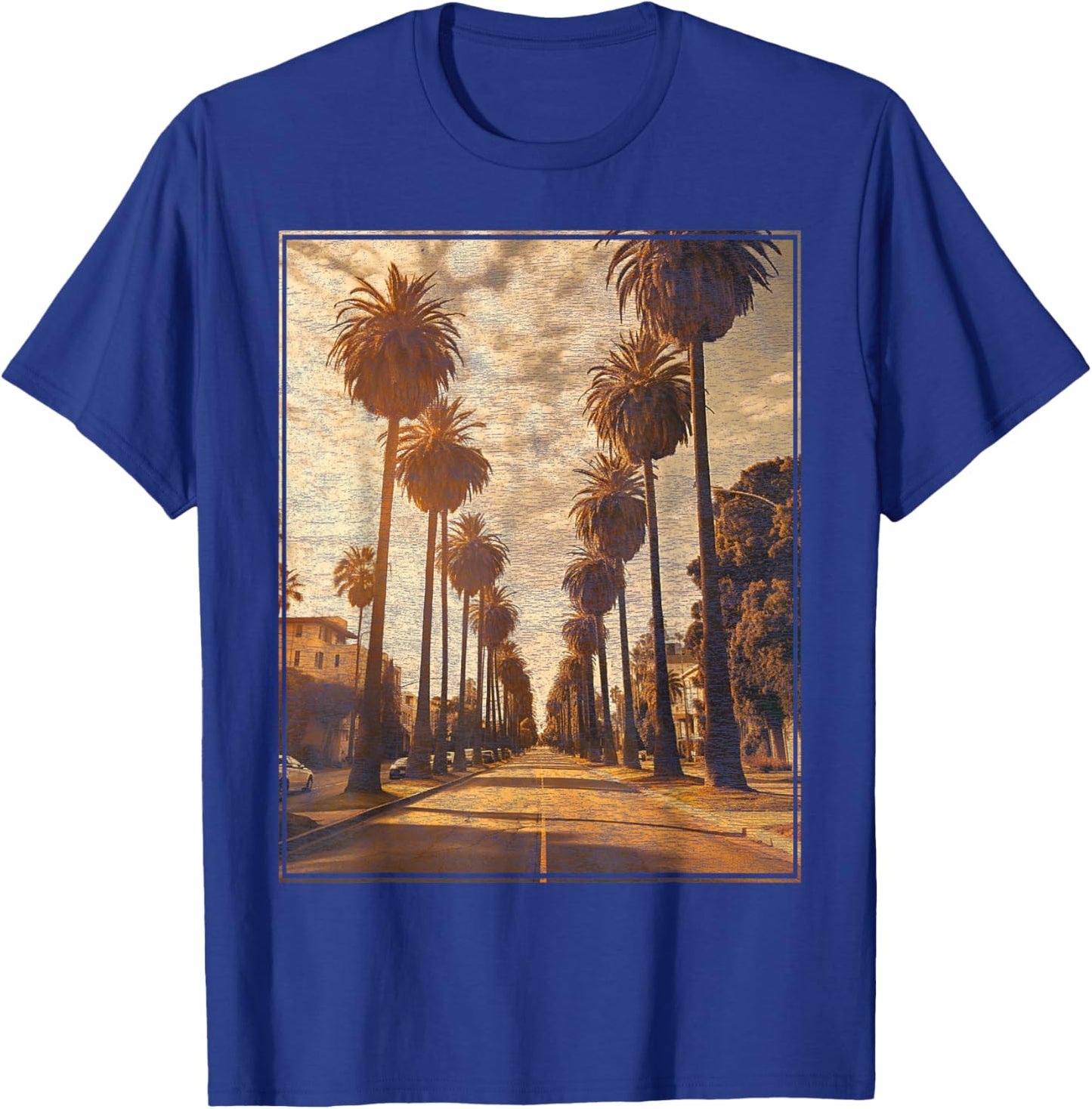 Palm Tree - California T-Shirt - T-Shirt | Royal