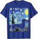 Dachshund Starry Night Dachshund Lover Van Gogh Painting T-Shirt - T-Shirt | Royal