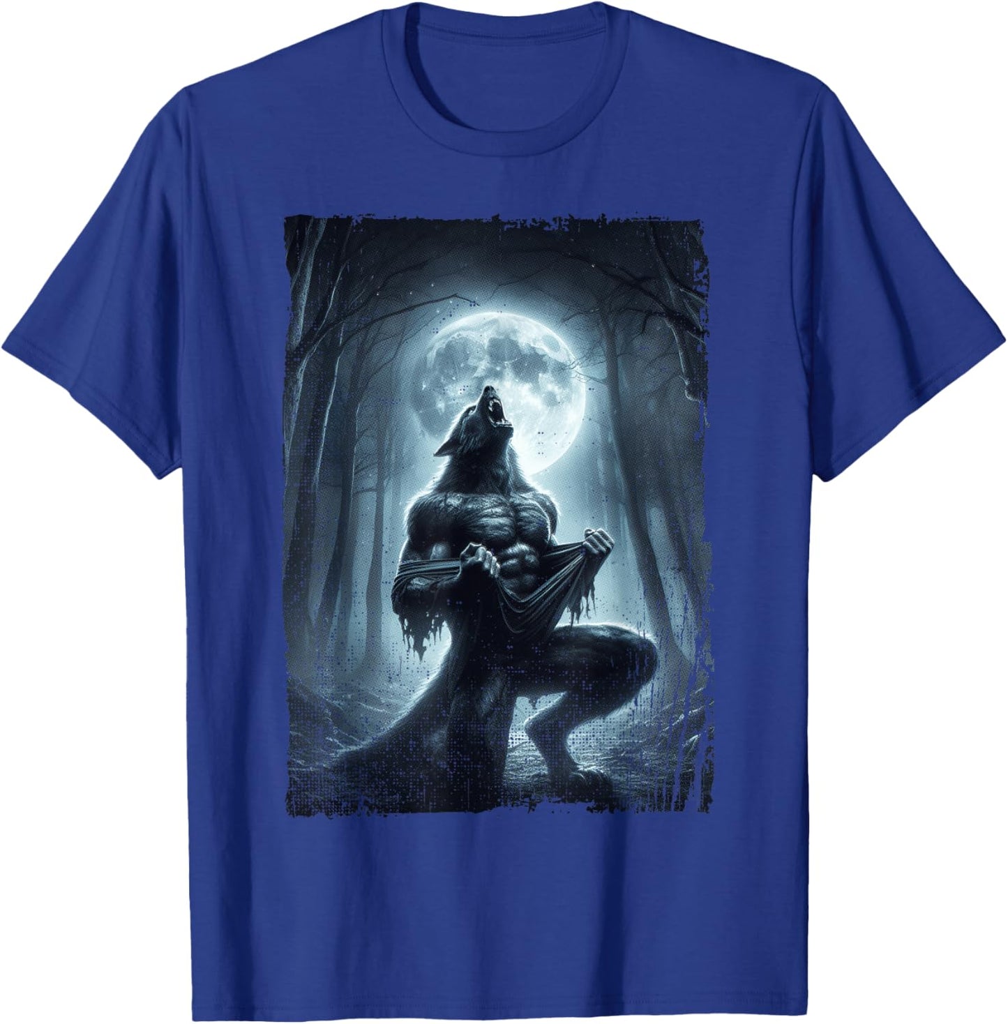 Werewolf Ripping Meme Wolf Howling Wolves Lover T-Shirt - T-Shirt | Royal