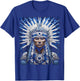 Native American Indian Design Warrior Native American T-Shirt - T-Shirt | Royal