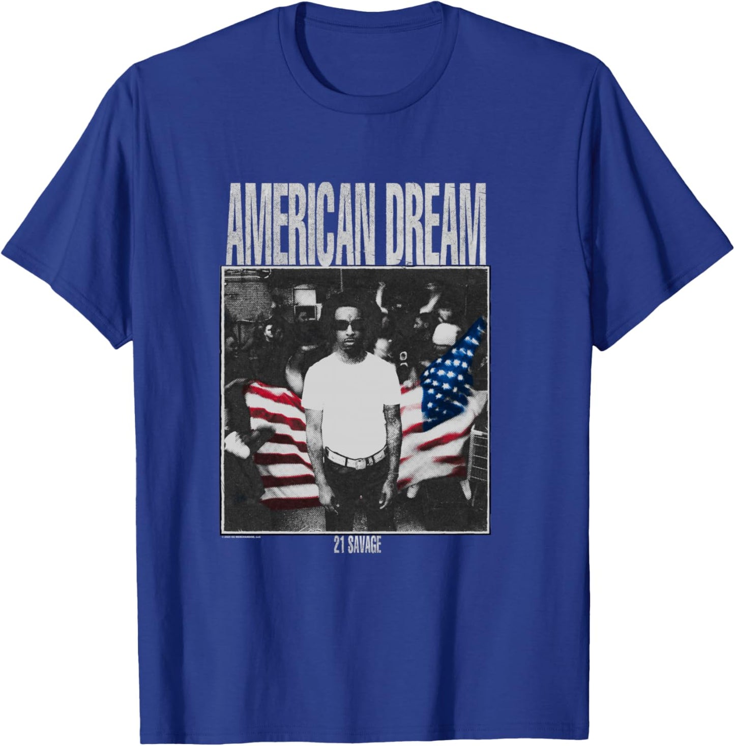 21 Savage American Dream Trap Streetwear Urban T-Shirt - T-Shirt | Royal