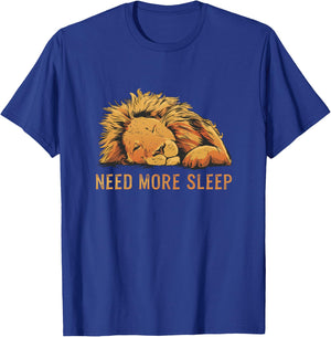 Funny Sleeping Lion Pyjamas Bedtime T-Shirt - T-Shirt | Royal