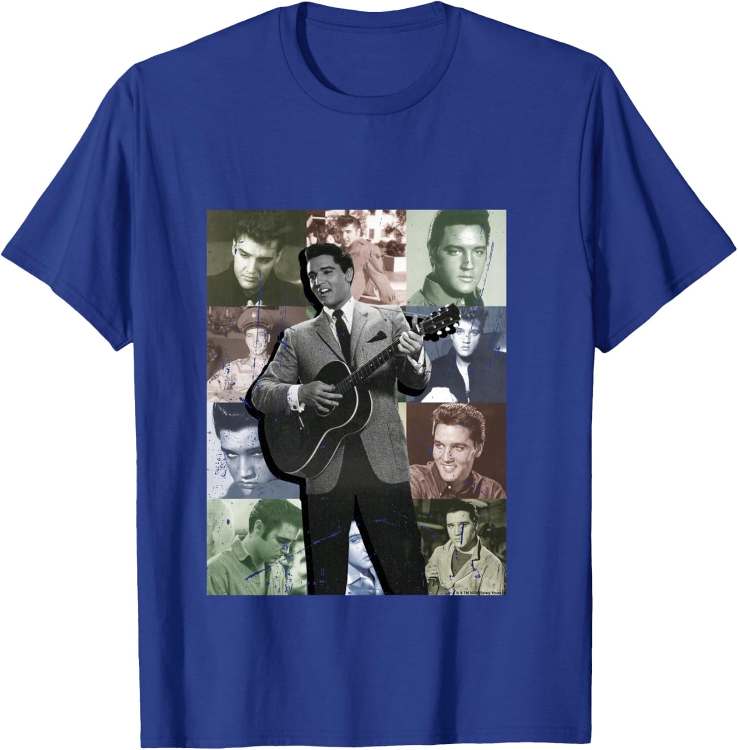 Elvisly Yours Elvis Presley Anzug im Vintage-Stil Langarmshirt T-Shirt - T-Shirt | Royal