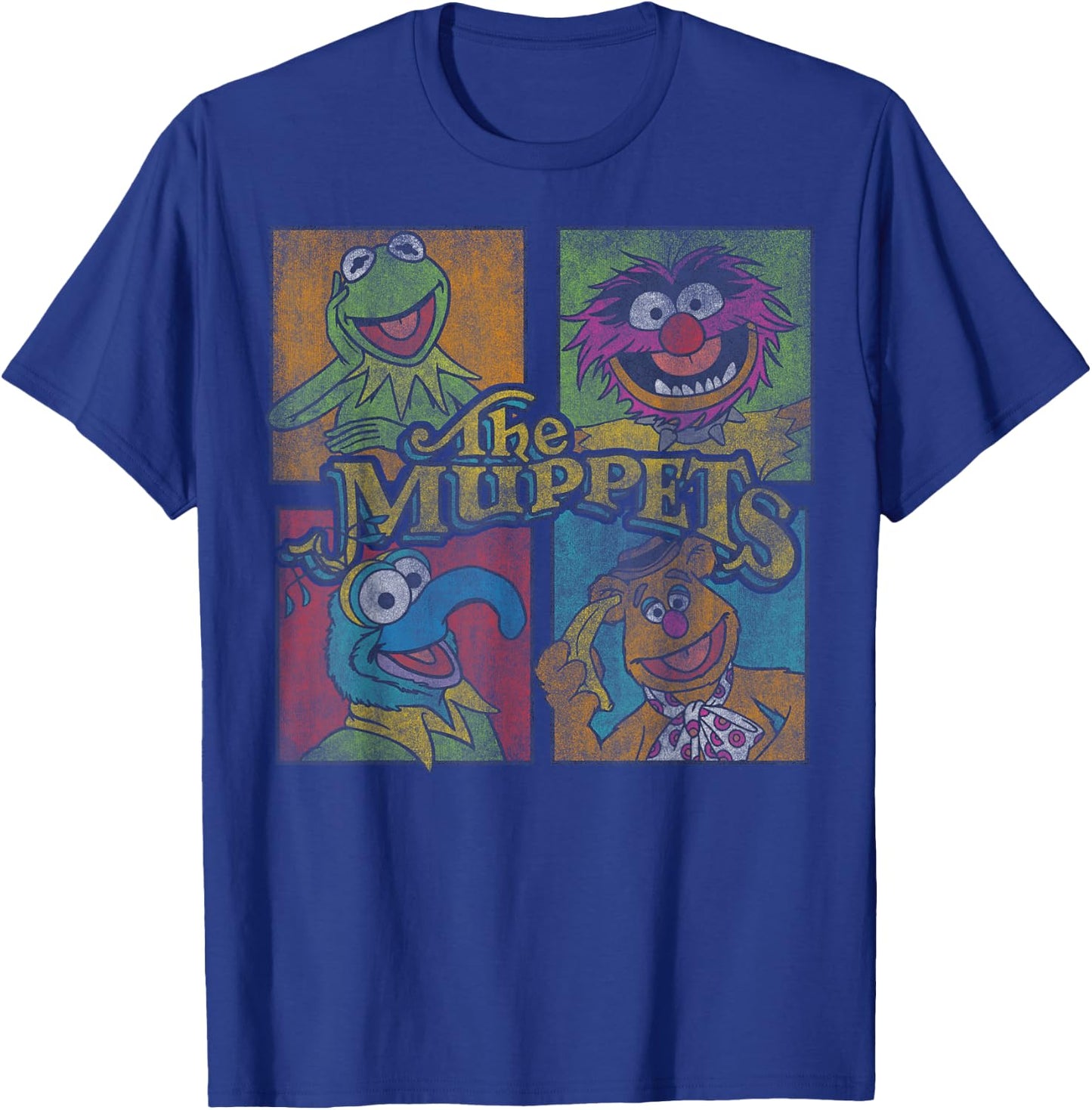 Disney Muppets Group Shot Box Up T-Shirt - T-Shirt | Royal