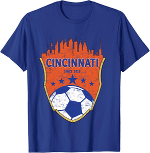 Cincinnati Soccer Shirt T-Shirt - T-Shirt | Royal