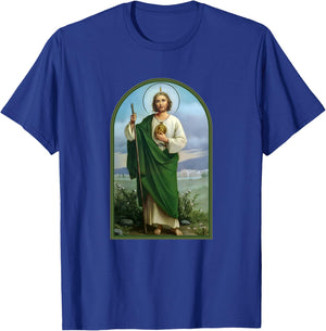 San Judas Tadeo Saint Jude Thaddeus T-Shirt - T-Shirt | Royal