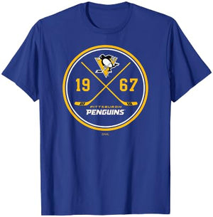 Pittsburgh Penguins Prize Dark Heather Officially Licensed T-Shirt - T-Shirt | Royal