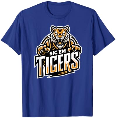 Trinity Love Clothing Co. Broken Arrow Sic'em Tigers T-Shirt - T-Shirt | Royal