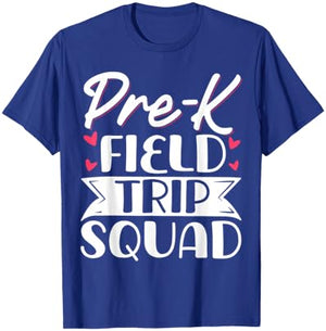 Pre-k Field Trip Squad T-Shirt - T-Shirt | Royal