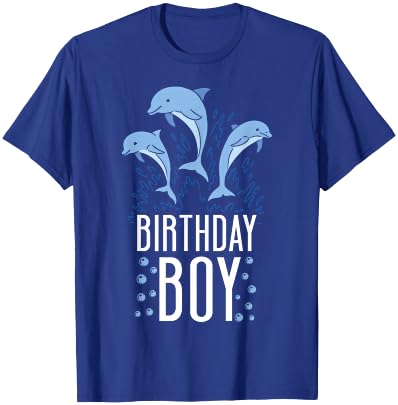 Dolphin Birthday Birthday Boy T-Shirt - T-Shirt | Royal