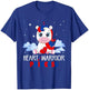Heart Warrior Princess CHD Congenital Heart Defect Awareness T-Shirt - T-Shirt | Royal