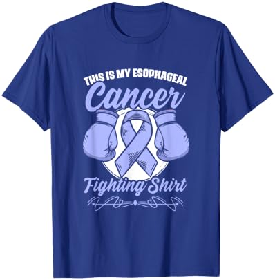 Esophagus Cancer Fighter Purple Esophageal Cancer Fighting T-Shirt - T-Shirt | Royal