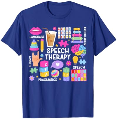 Speech Therapy SLP Speech Language Pathologist T-Shirt - T-Shirt | Royal