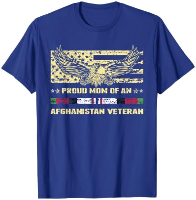 Proud Mom Of an Afghanistan Veteran Military Vet's Mother T-Shirt - T-Shirt | Royal