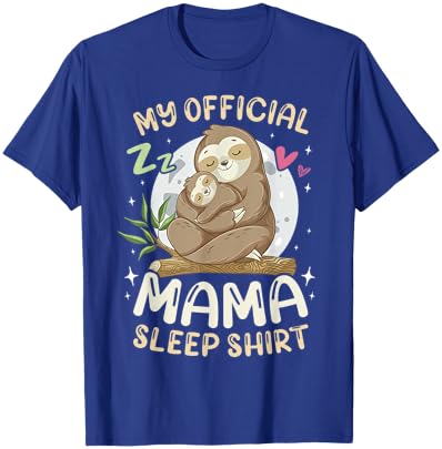 Best Mum, Sweet Sloth Family, Mother's Day T-Shirt - T-Shirt | Royal