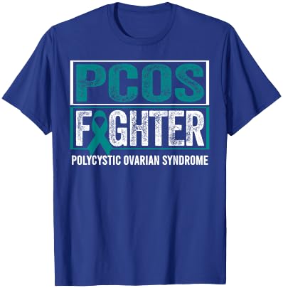 PCOS Awareness Shirt Polycystic Ovarian Syndrome Fighter T-Shirt - T-Shirt | Royal
