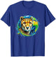 Cheetah Earth Day 2024 Save The Planet Colorful T-Shirt - T-Shirt | Royal