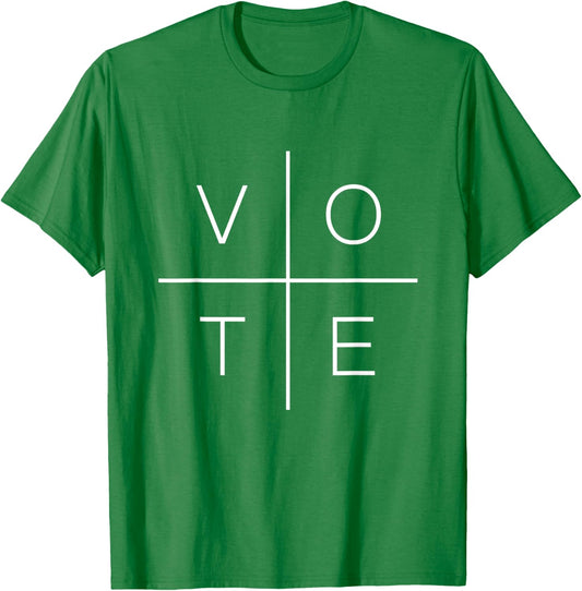 Blue Vote | Red Vote | Women Men 2024 Election T-Shirt - T-Shirt | Irish Green