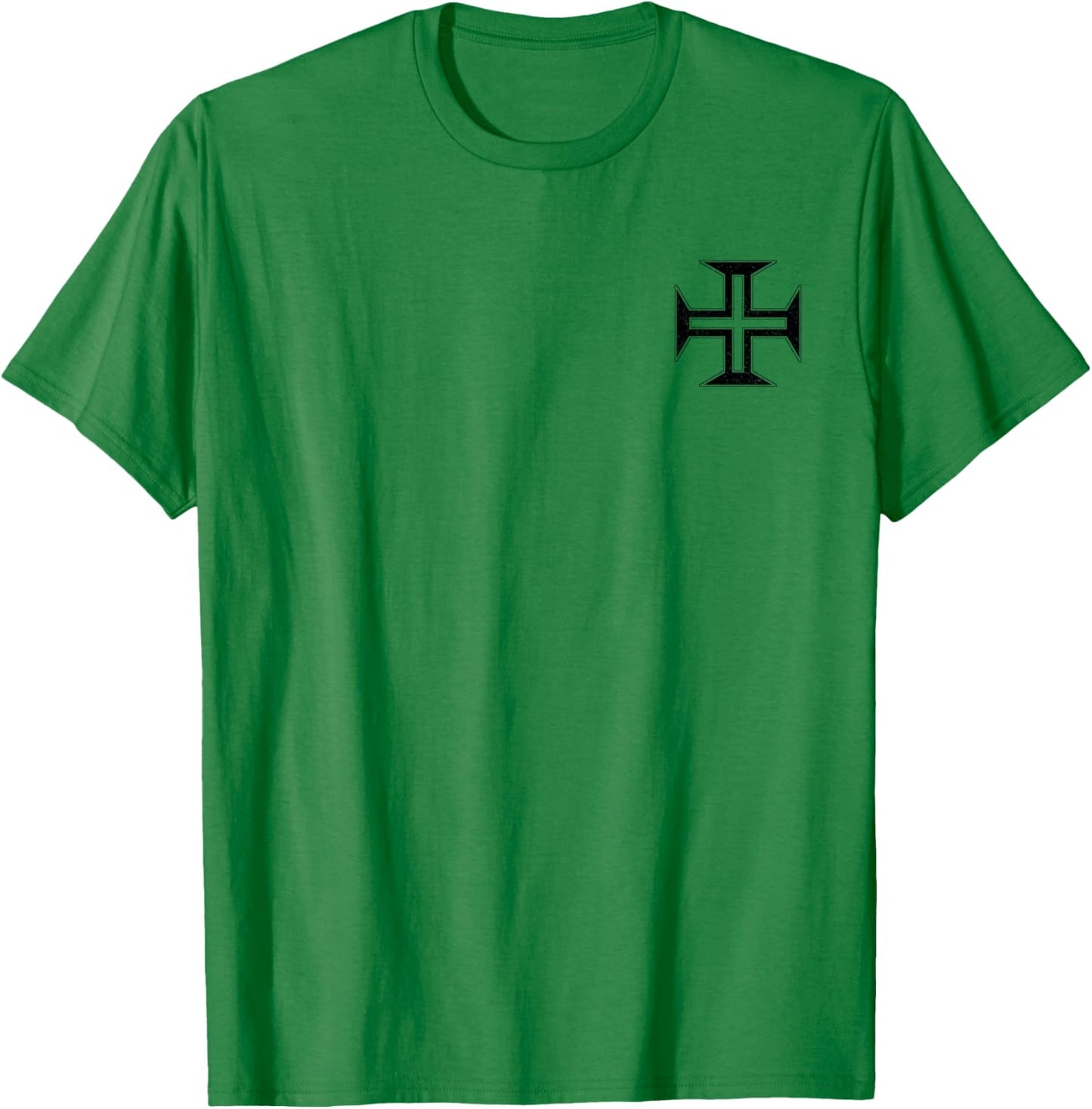 Portuguese Cross Order of Christ Cross Portugal T-Shirt - T-Shirt | Irish Green