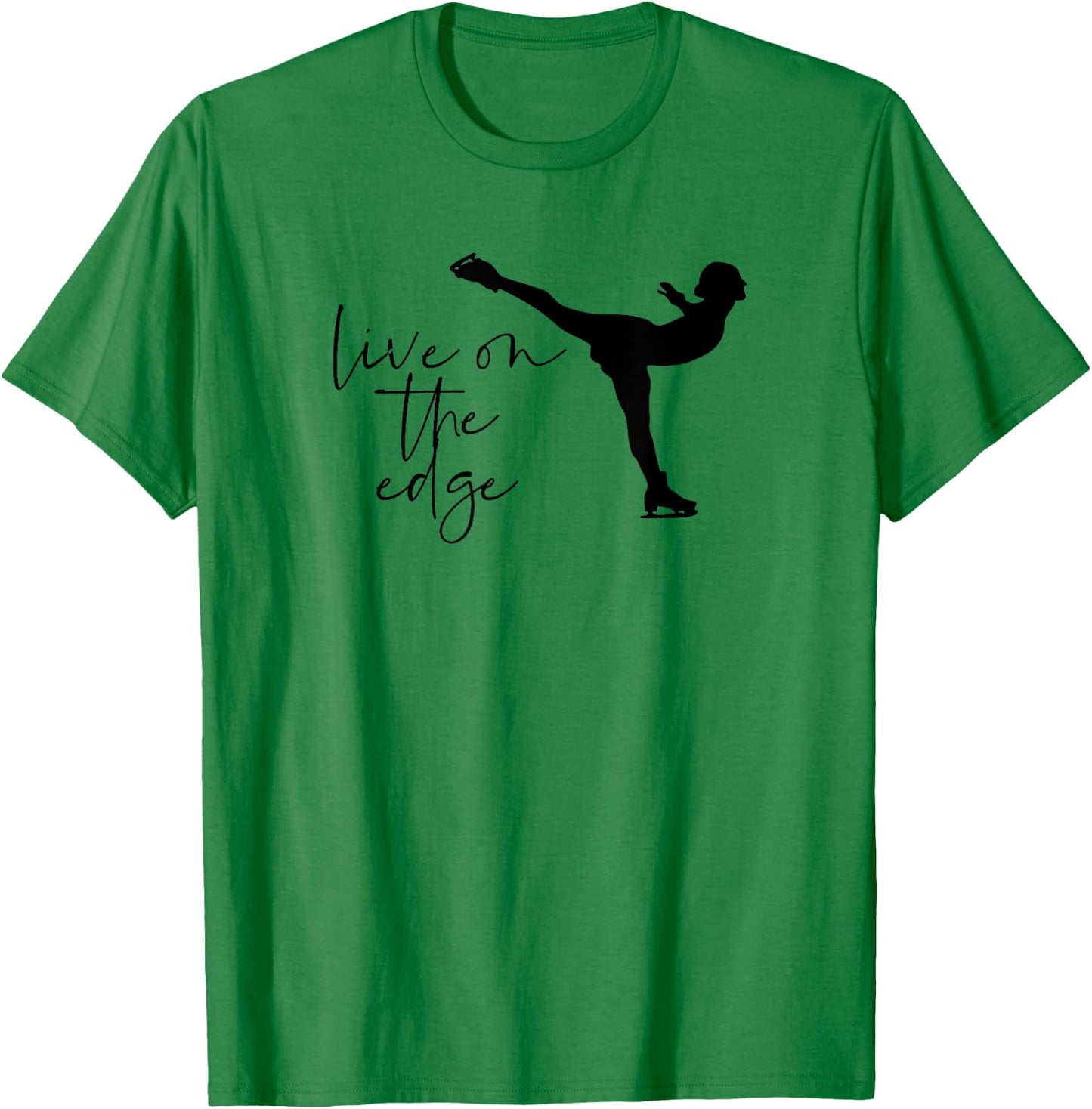 Figure Skating Cute Funny Women Girls Ice Skating T-Shirt - T-Shirt | Irish Green