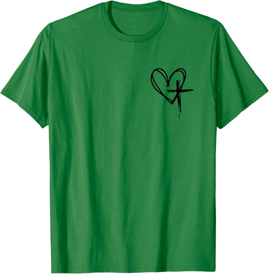 Jesus Has My Back T-Shirt - T-Shirt | Irish Green
