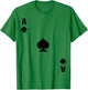 Ace of Spades Cards Deck Halloween Costume T-Shirt - T-Shirt | Irish Green