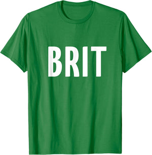 Great Britain Three Part Combo Design - British Flag Part 2 T-Shirt - T-Shirt | Irish Green