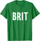 Great Britain Three Part Combo Design - British Flag Part 2 T-Shirt - T-Shirt | Irish Green