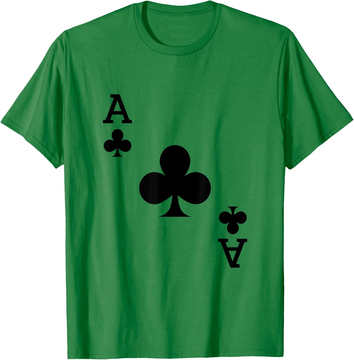 Ace of Clubs Deck of Cards Carnival Halloween Costume T-Shirt - T-Shirt | Irish Green