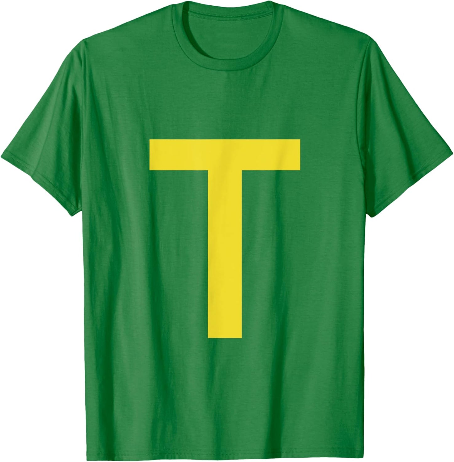 Letter T Funny Chipmunk Group Matching Halloween Costume T-Shirt - T-Shirt | Irish Green