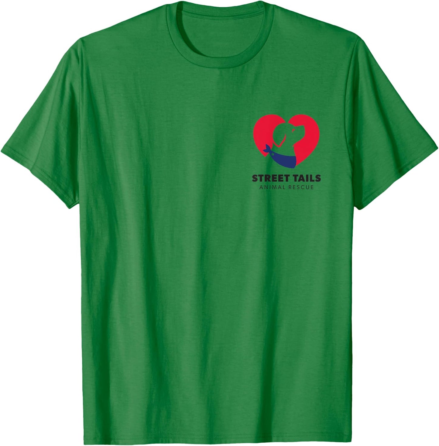 Street Tails Animal Rescue, PocketB T-Shirt - T-Shirt | Irish Green