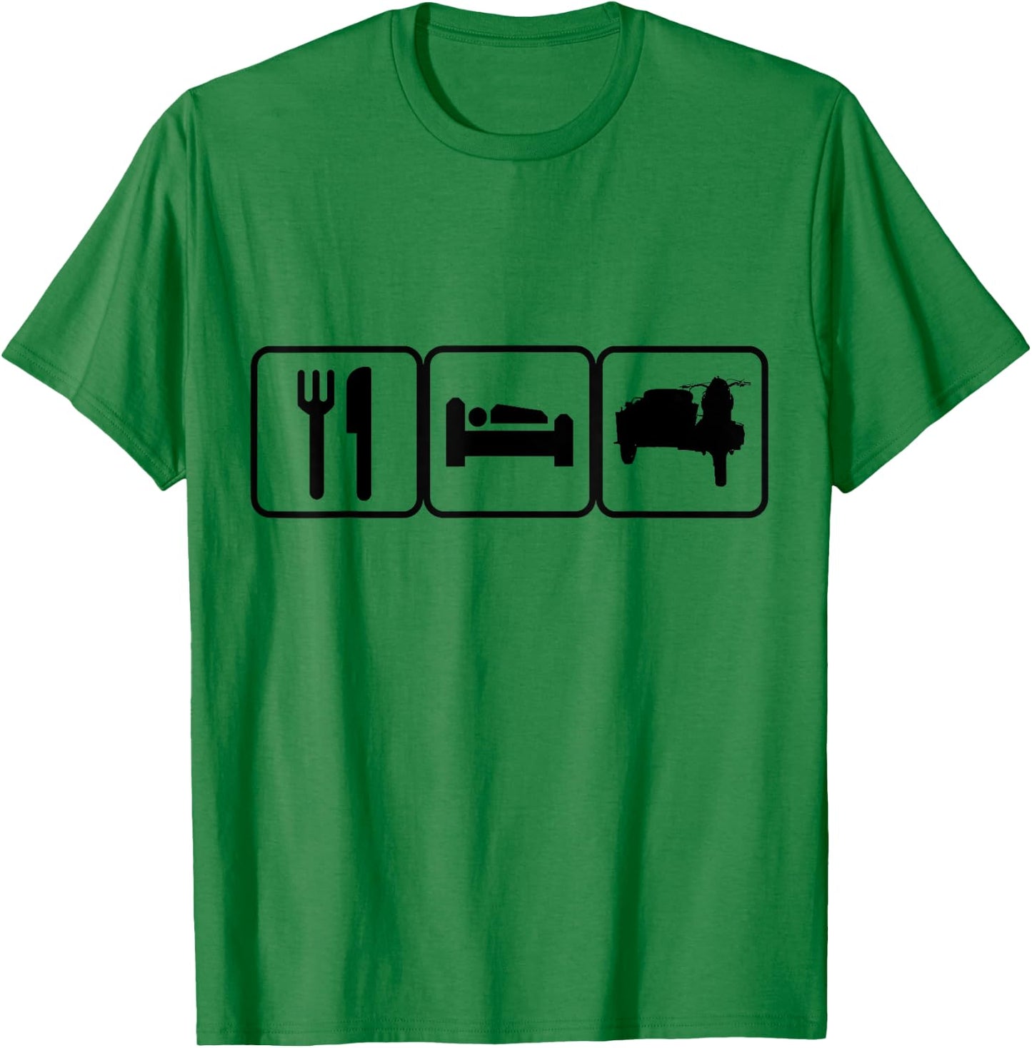Eat. Sleep. Ride Ural. Repeat. Russian motorbike T-Shirt - T-Shirt | Irish Green
