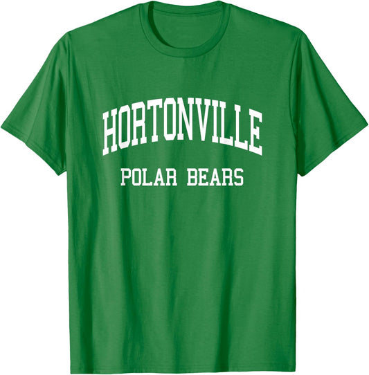 Hortonville High School HS Hortonville WI Retro Sports T-Shirt - T-Shirt | Irish Green