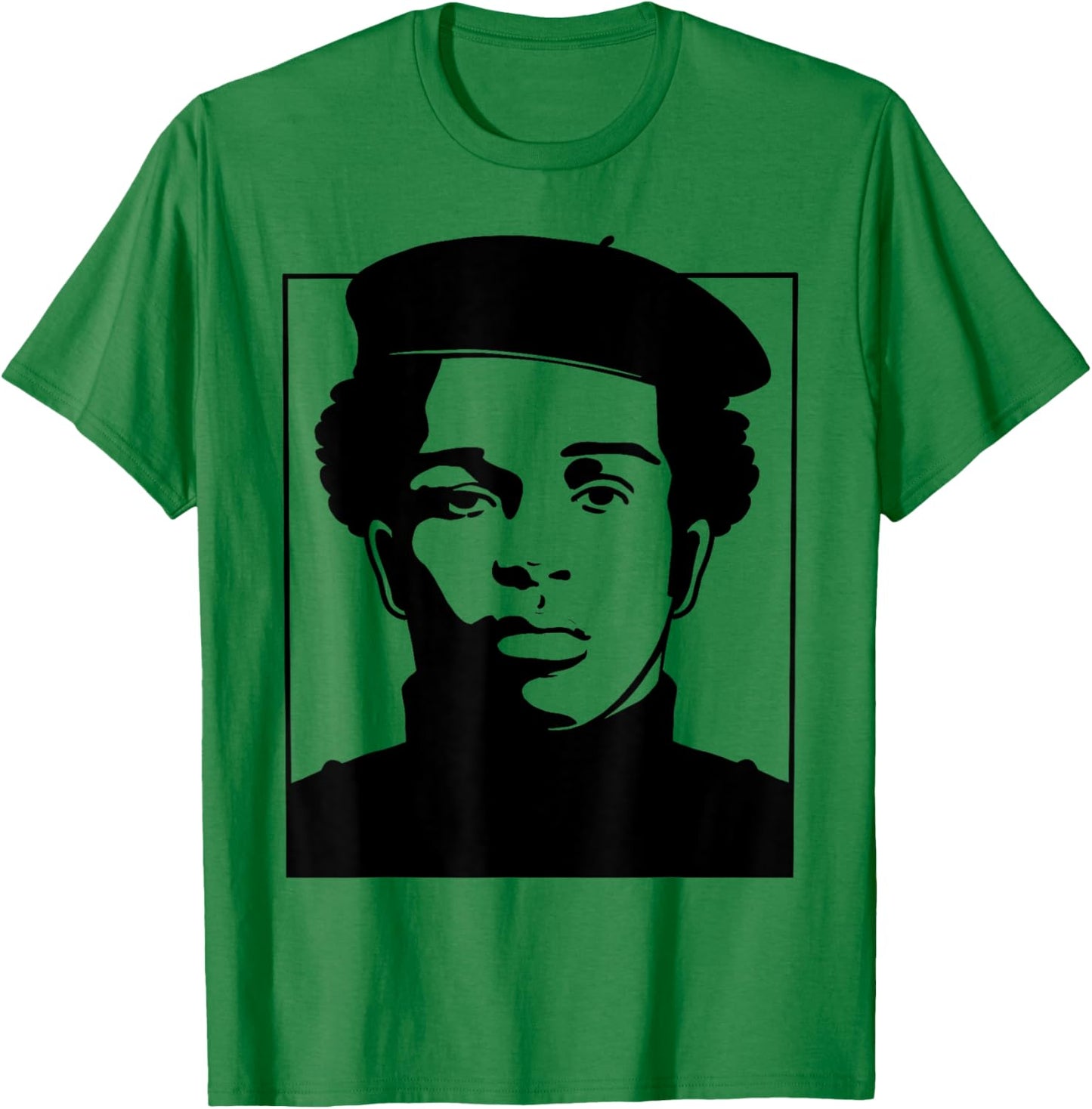Black History Panther Party Logo 1966 Afro T-Shirt - T-Shirt | Irish Green