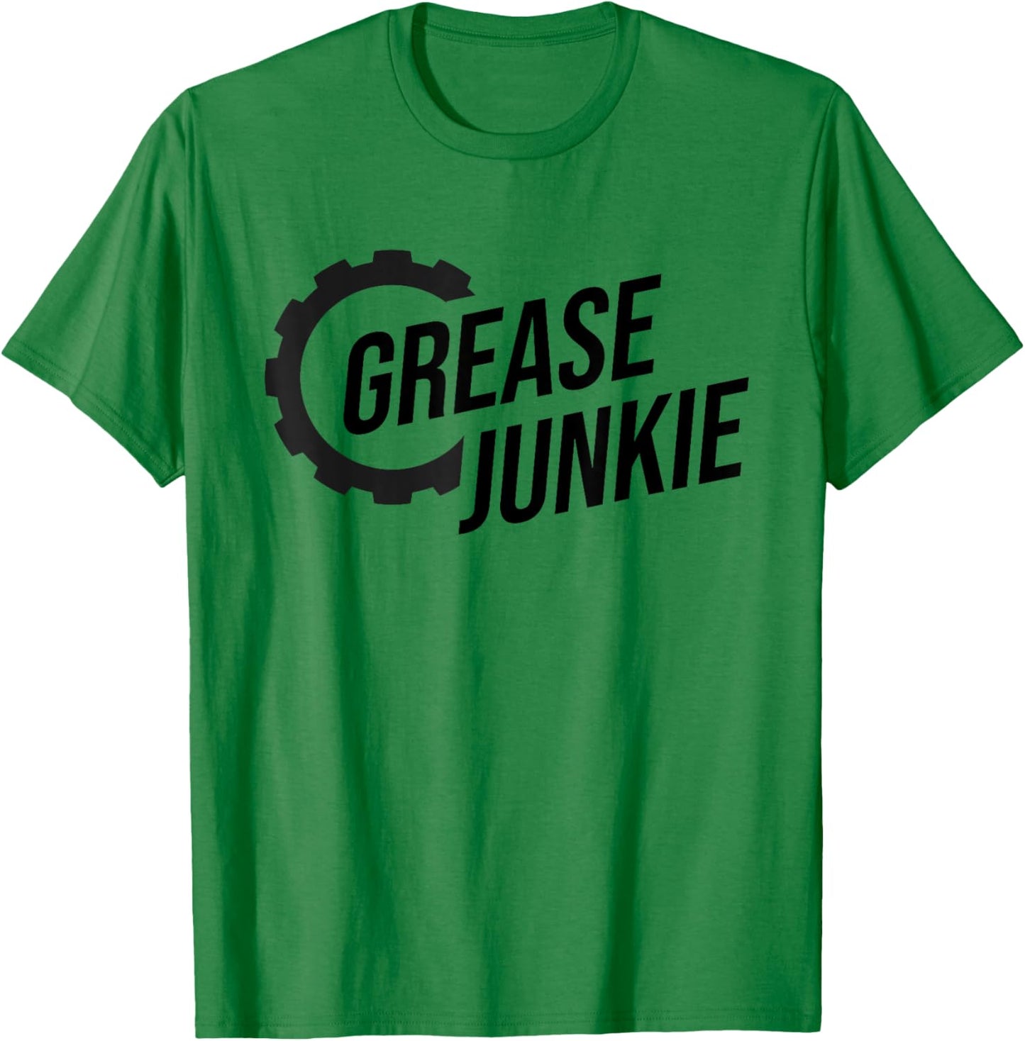 Grease Junkie Monkey Mechanic Tech Garage Repair Engines T-Shirt - T-Shirt | Irish Green