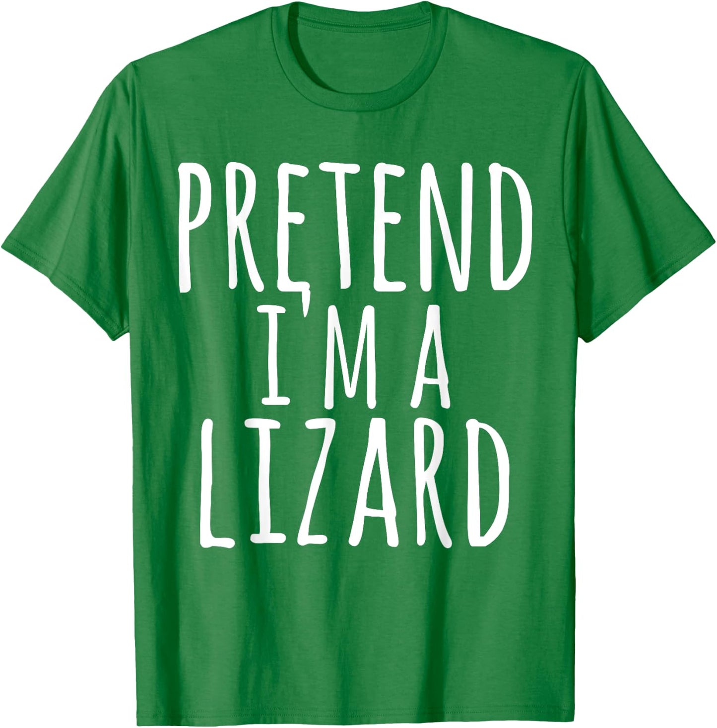Funny Easy Lazy Halloween PRETEND I'M A LIZARD Costume Gift T-Shirt - T-Shirt | Irish Green