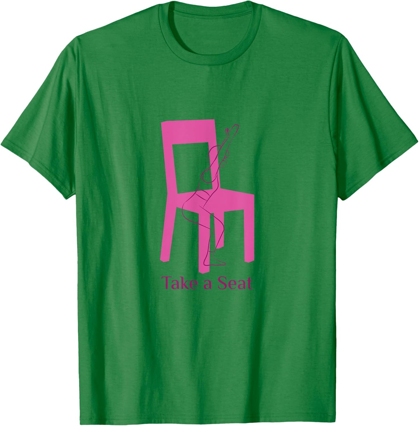 Asana Yoga Poses Chair Pose Utkatasana Funny Women Yogini T-Shirt - T-Shirt | Irish Green