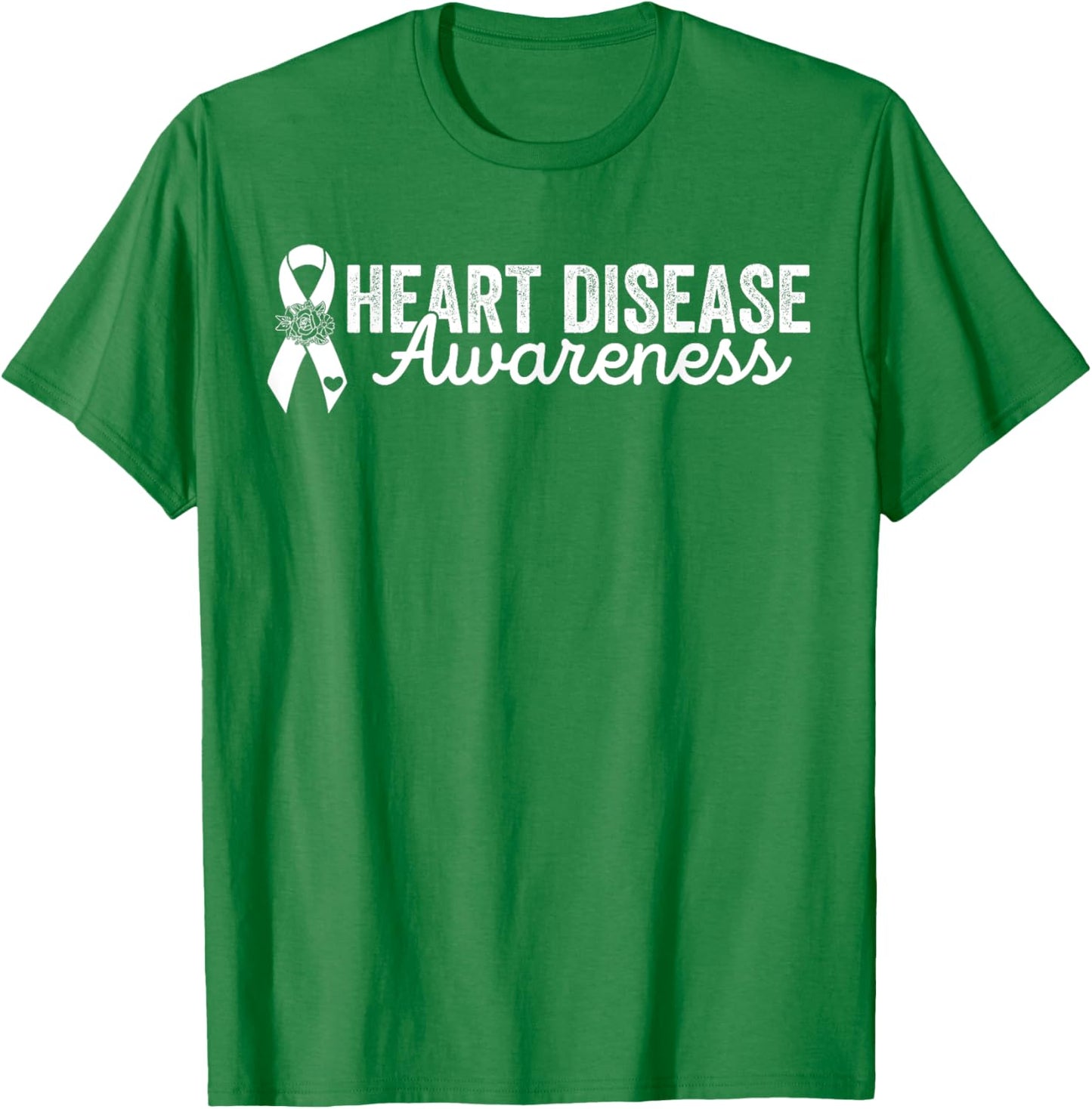 CHD Ribbon Congenital Heart Disease Awareness Red T-Shirt - T-Shirt | Irish Green