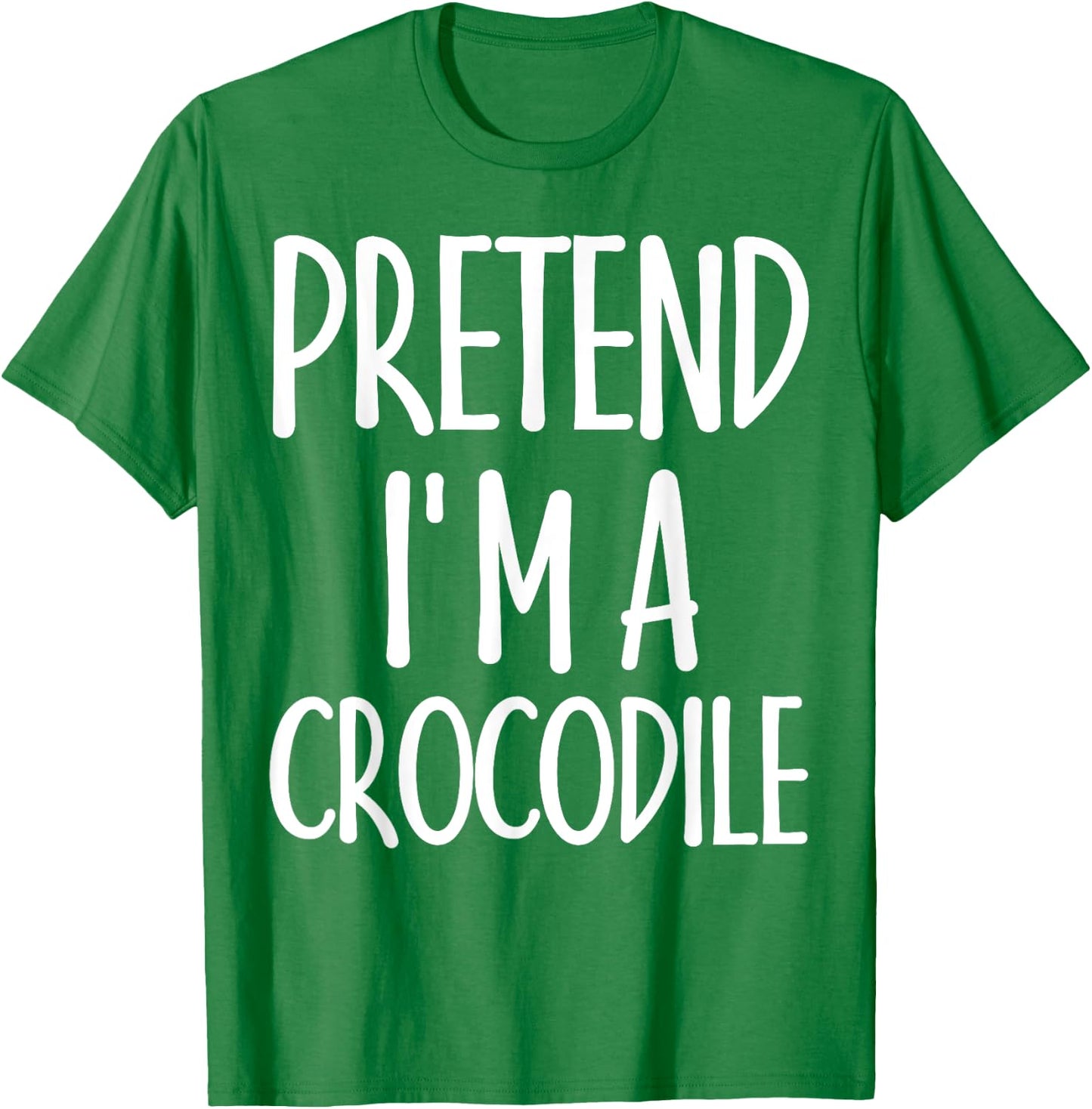 Easy Pretend I'm Crocodile Costume Gift Halloween Alligator T-Shirt - T-Shirt | Irish Green